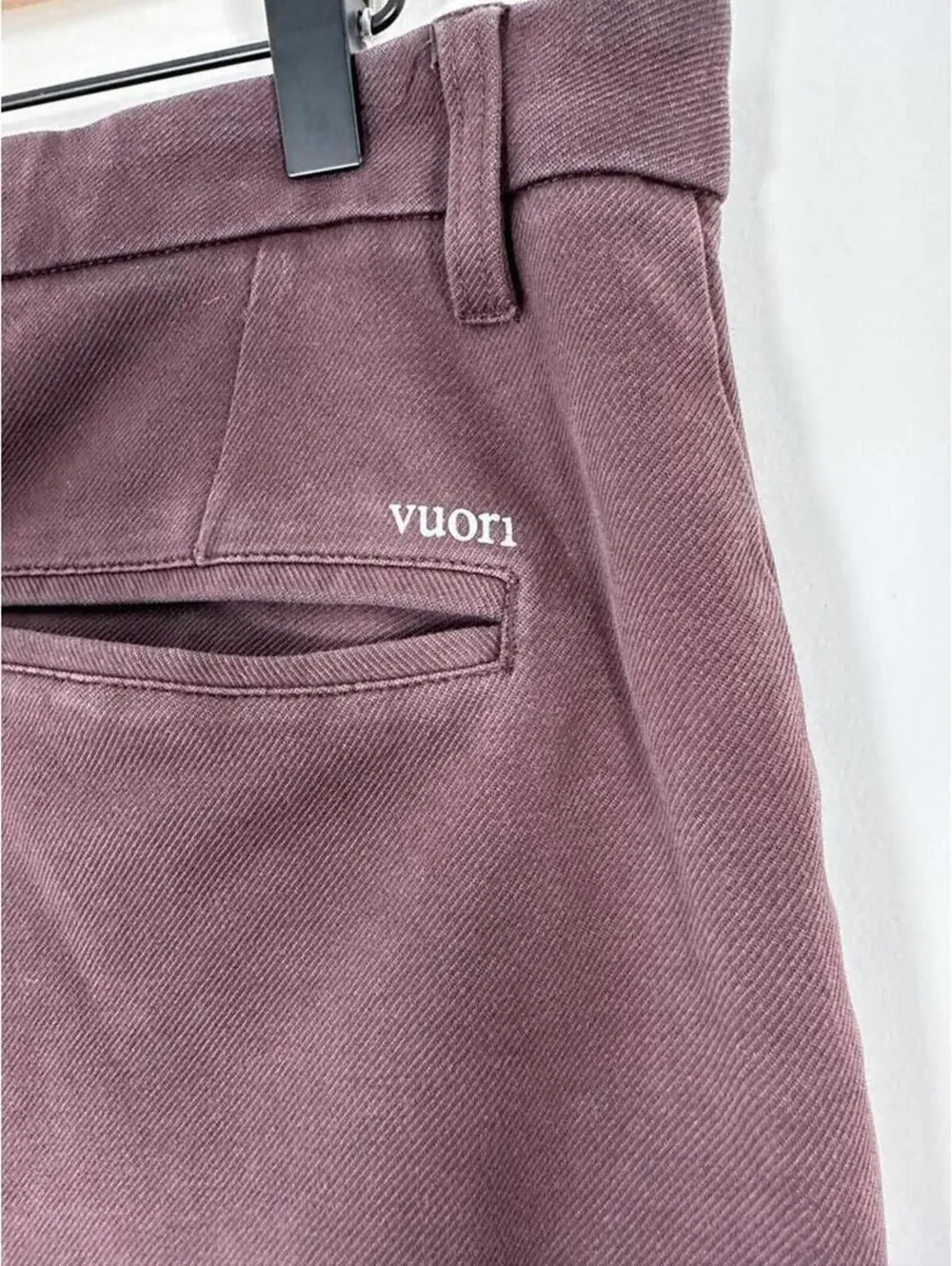 Vuori Everything Chino Pants Slim Fit Stretch Performance Maroon 35